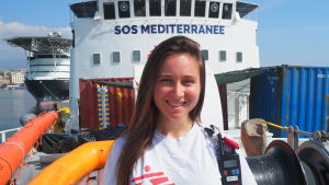 Seraine Eldada jobbar som kulturell medlare för Läkare utan gränser. Seraina Eldado från MSF.