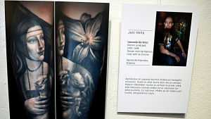 Da Vincis Damen med hermelinen som tatuering Da Vincis Damen med hermelinen som tatuering