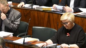 Teuvo Hakkarainen fanns inte på plats i riksdagen den 20 december. Teuvo Hakkarainen fanns inte på plats i riksdagen den 20 december.