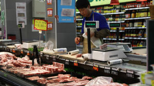 De kinesiska strafftullarna drabbar särskilt amerikanskt griskött. Kina är den tredje största köparen av amerikanskt griskött