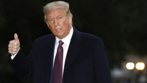 Donald Trump återvände till Washington 1.10.2020, Donald Trump återvänder till Washington 1.10.2020