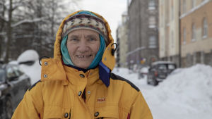 Jag har fått nya vänner som är redo och hjälpa när som helst när det behövs och jag är naturligtvis redo att hjälpa dem, säger Sunniva Drake. Sunniva Drage / aktivisti / Helsinki hakaniemi 14.01.2021