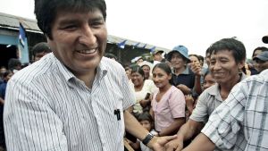 Evo Morales vill bli omvald för en fjärde ämbetsperiod Evo Morales har utropat sig till segrare i presidentvalet