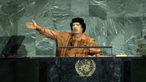 Muammar Gadaffi kan ha skickat 50 miljoner euro till Nicolas Sarkozys valkampanj 2007. Sarkozy menar att påståendet kommer från libyer som är arga på honom för att han lät bomba regeringsstyrkor under arabvåren 2011. Muammar Gaddafi