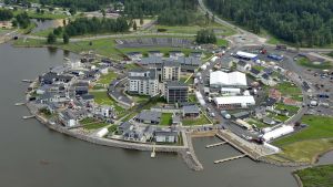 Ett bostadsområde i Karleby byggdes upp för bostadsmässan år 2011. Bostadsmässan i Karleby 2011
