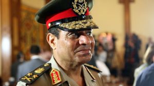 Abdel Fatah al-Sisi lät avsätta Mursi efter massprotester och anklagas nu för att försöka göra sig av med politiska motståndare genom skenrättegångar. Abdel Fattah al-Sisi