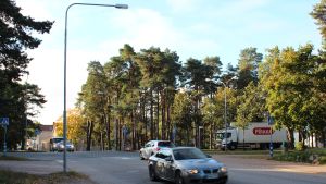 Så här såg korsningen ut tidigare. Korsningen Flemingsgatan och Raseborgsvägen