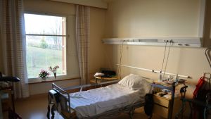 De frivilliga i Borgå besöker äldreboenden och Näse sjukhus. De kan också gå hem till patienten. Arkivbild från Näse sjukhus. näse sjukhus i borgå