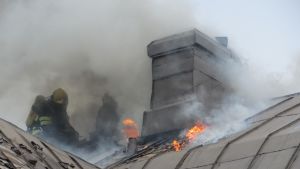 Det här fotografiet pryder nu paret Heino/Laakkos vardagsrum. 07.03.14. Brand i Borgå