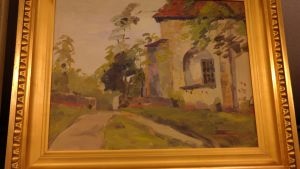 Nådendals kyrka målad av Erik Aschan-Rauthovi, Åbo konstmuseum Nådendals kyrka målad av Erik Aschan-Rauthovi