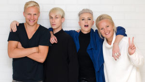 Elin är ingen främling på X3M-redaktionen. Här är en bild från hösten 2015 då hon gästade morgonprogrammet Succémorgon. Elin Blom med Succémorgon.