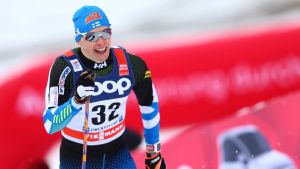 Iivo Niskanen stakar sig framåt under Tour de Ski i Oberstdorf.