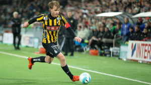 Rasmus Schüller i Häcken säsongen 2016. Rasmus Schüller i BK Häcken-dress.