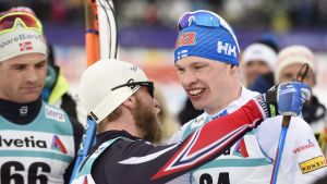 Martin Johnsrud Sundby kramar om Iivo Niskanen, VM 2017.