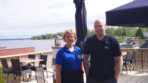 Företagarparet Anders och Eva Högberg på Strandis. eva högberg, anders högberg