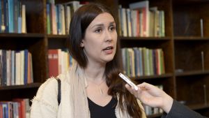 Tiina Elovaara Tiina Elovaara, den sannfinländska utbrytargruppen Nytt alternativs vice ordförande.