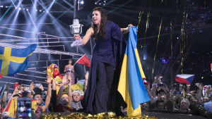 Ukrainas Jamala har precis vunnit Eurovisionen.