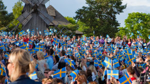 Kansallispäivän juhlintaa Skansenilla