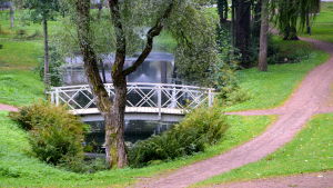 Kapellparken i Lovisa är en av Gunilla Törnbloms favoriter. Dammen i Kapellparken i Lovisa.