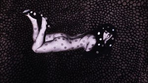 Yayoi Kusama: Självutplåning (serien Besatthet av nät), ca. 1966 Yayoi Kusama: Självutplåning (serien Besatthet av nät), ca. 1966