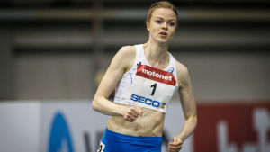 Jonna Berghem, här i Nordenkampen förra helgen, fick kapitulera mot Hilla Uusimäki. Jonna Berghem, Nordenkampen 2017.