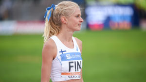 Storbacka har sannolikt gjort sitt sista framträdande i Finlands färger. Karin Storbacka, lag-EM 2017.