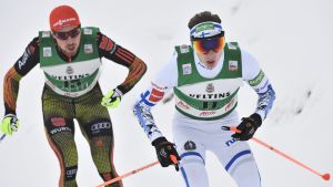 Ilkka Herola slutade på sjätte plats i världscupen i Val di Fiemme på fredagen. Ilkka Herola åker före Johannes Rydzek