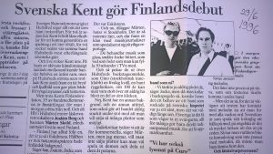 Intervjun inför Kents Finlandspremiär. Tomas Janssons tidningsintervju med Kent.