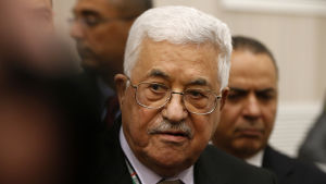 Palestiniernas president Mahmoud Abbas är redo att förhandla om fred så fort Israel slutar med bosättningarna. Palestinas president Mahmoud Abbas.