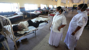 En indisk tuberkulospatient på sjukhus i Bhopal, Indien. En indisk tuberkulospatient på sjukhus i Bhopal, Indien.