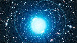 En konstnärs uppfattning av en magnetar. En konstnärs uppfattning av en magnetar.