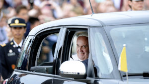 Är påve Franciskus en av kandidaterna till fredspriset? Påve Franciskus i USA september 2015.