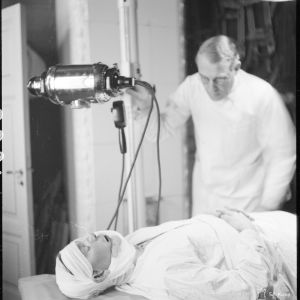 29.1.1940 Ruotsal.Pun.Ristin ambulanssiasema. Hämekoskella Laatokan Karjalassa.