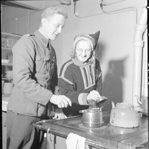 23.2.1940 Rovalan keittiö Rovaniemellä