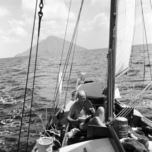 Göran Schildt på Daphne sommaren 1960.
