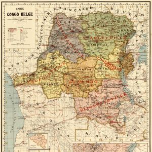 Belgian Kongo Kartta Belgian Kongosta