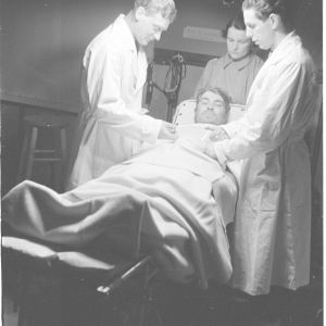 11.2.1940 Ruotsalaisten kenttäsairaala Kemijärvellä.