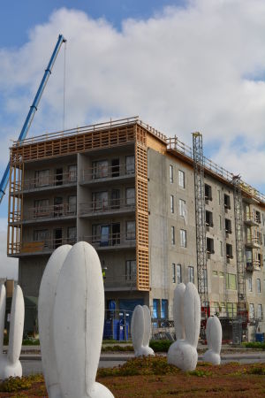 Flera byggprojekt pågår för tillfället i Nickby. Nya byggprojekt pågår i Nickby i Sibbo.
