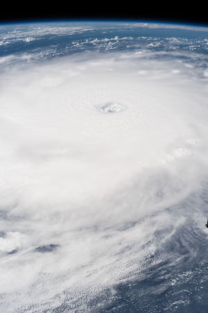 Orkanen Irma fotograferad från den internationella rymdstationen Orkanen Irma fotograferad från den internationella rymdstationen