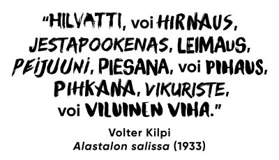 Vittu on myöhempi tulokas - kirosanat suomalaisessa kirjallisuudessa |  Kulttuuricocktail 