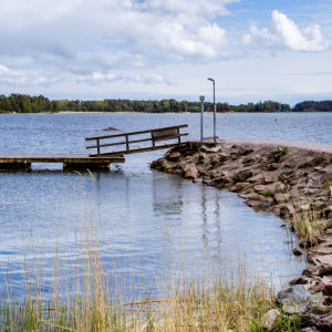 Klobbens badstrand i Sökö i Esbo.