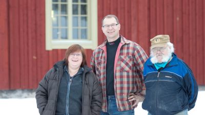 Lilian Pettersson-Smeds, Göran Backman och Hans "Hanski" Olin.