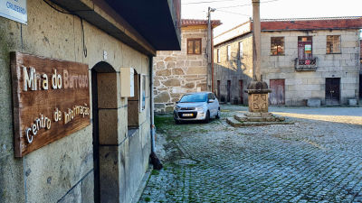 Gruvbolaget Savannahs övergivna kontor i byn Covas do Barroso i norra Portugal.