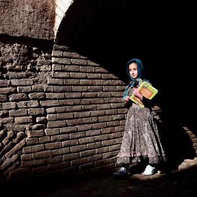 Flicka i Afghanistan.