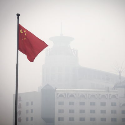 Tung smog över Peking