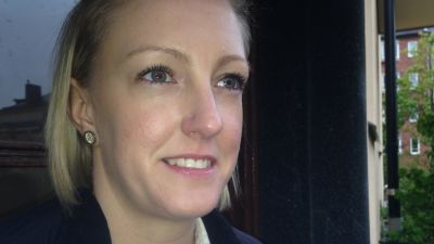 Fastighetsmäklare Elin Norberg.