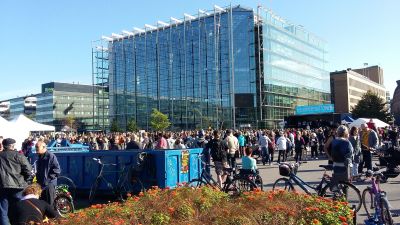 Europe Says Welcome på Medborgarplatsen i Helsingfors 12.9.2015.