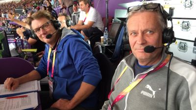 Mikael Ylöstalo och Leif Lampenius, VM 2017.