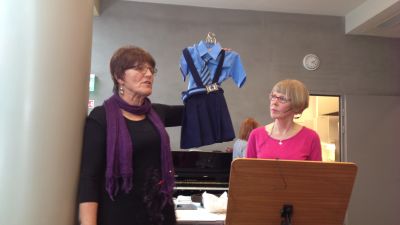 Kirsti Kirjavainen från Finska Missionssällskapet och kantor Marjo Danielsson