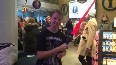 Emilia Julmala på premiären.